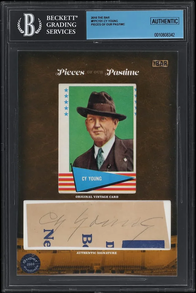 2018 The Bar Pieces of Our Pastime Cy Young #PP-CY01 card image