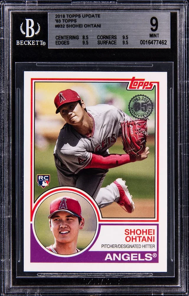 2018 Topp Update '83 Topps Shohei Ohtani #83-2 card image