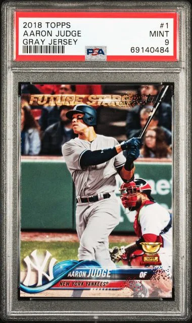 2018 Topps Aaron Judge Gray Jersey #1 card image