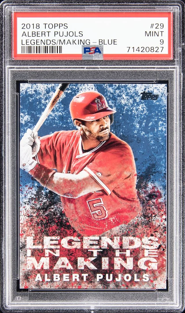 2018 Topps Albert Pujols Legends In The Making - Blue #29 card image