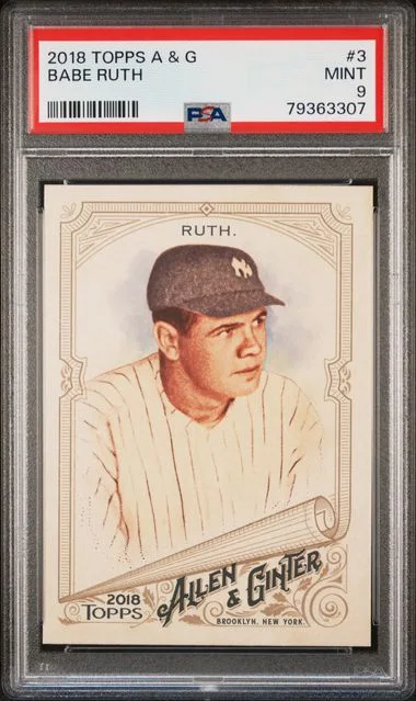 2018 Topps Allen & Ginter Babe Ruth #3 card image