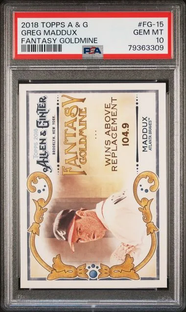 2018 Topps Allen & Ginter Greg Maddux Fantasy Goldmine #FG-15 card image