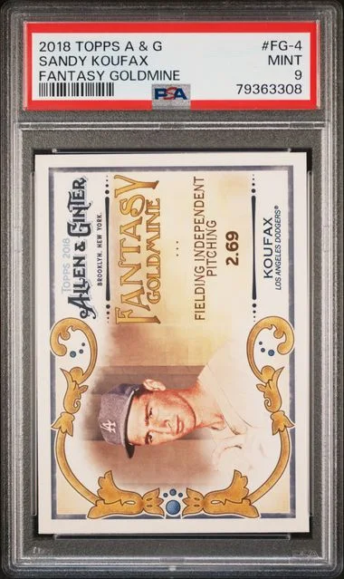 2018 Topps Allen & Ginter Sandy Koufax Fantasy Goldmine #FG-4 card image