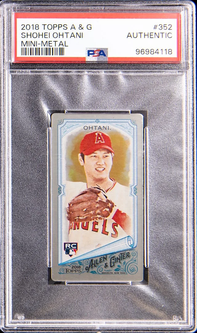 2018 Topps Allen & Ginter Shohei Ohtani Mini Metal #352 card image