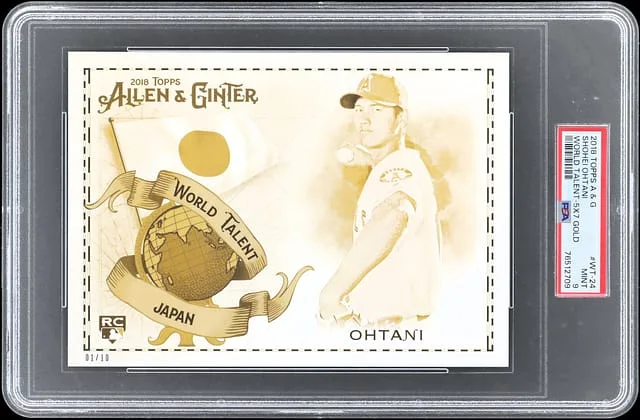 2018 Topps Allen & Ginter Shohei Ohtani World Talent #WT-24 card image
