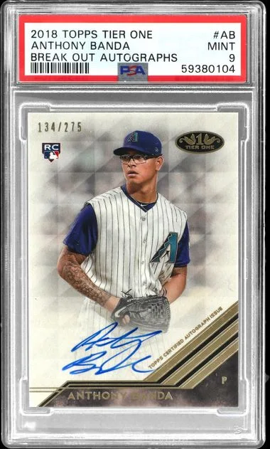 2018 Topps Anthony Banda Tier One Break Out Autographs #BA-AB card image
