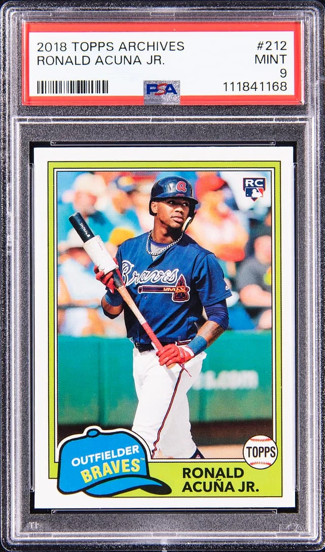 2018 Topps Archives Ronald Acuña Jr. #212 card image