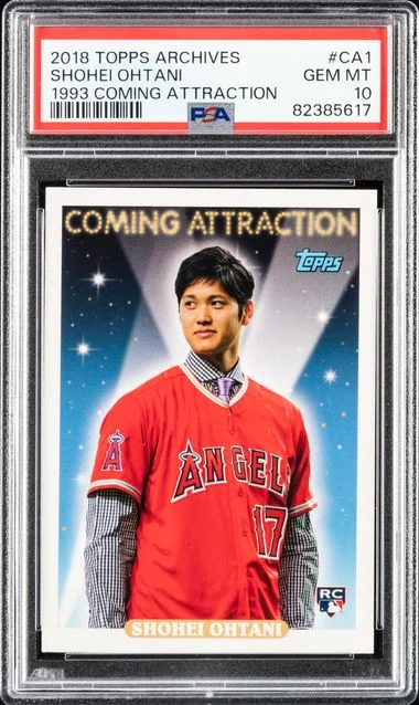 2018 Topps Archives Shohei Ohtani 1993 Coming Attraction #CA1 card image