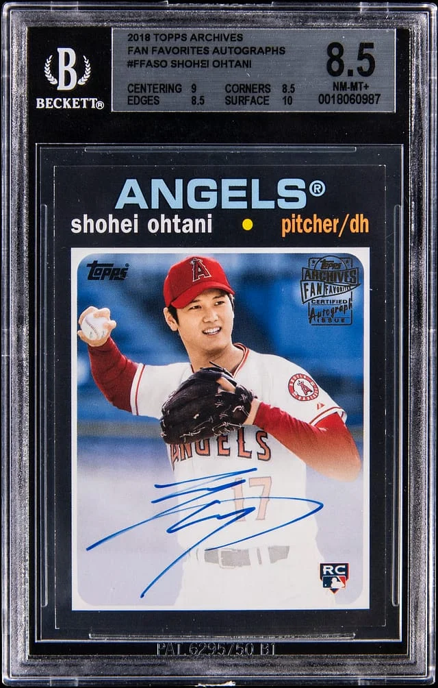 2018 Topps Archives Shohei Ohtani Fan Favorites Autographs #FFA-SO card image