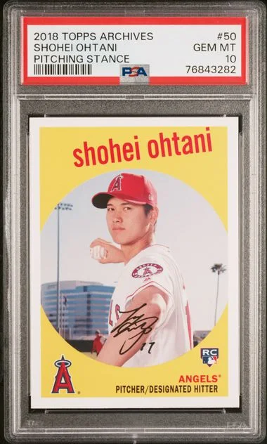 2018 Topps Archives Shohei Ohtani, Pitching Stance #50 card image