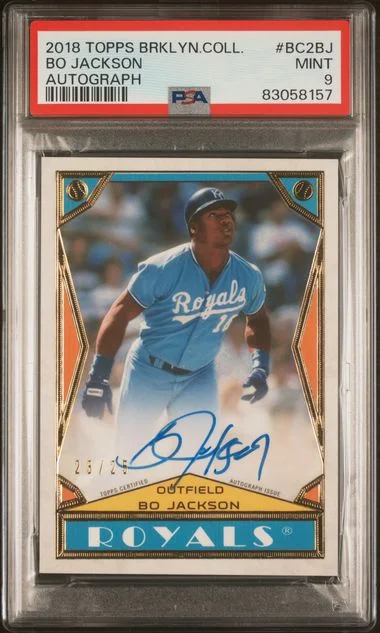 2018 Topps Bo Jackson Brooklyn Collection Autographs #BC2BJ card image