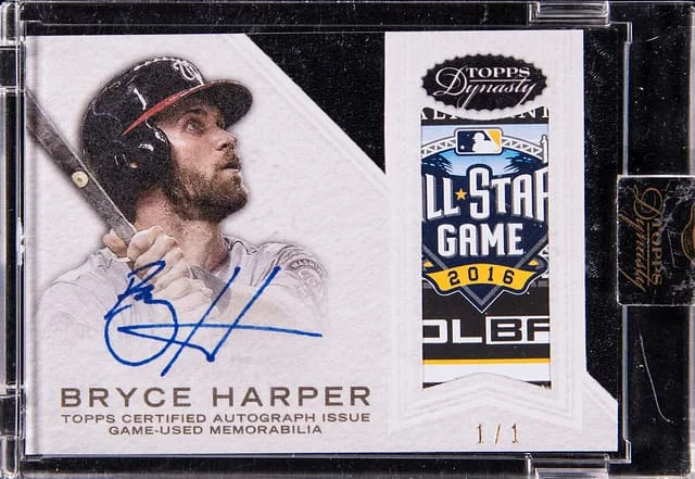 2018 Topps Bryce Harper Dyansty Autograph Patch #AP-BH5 card image
