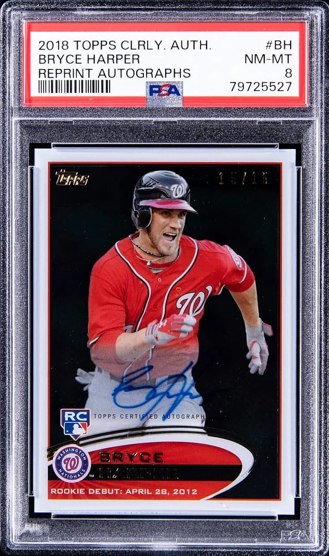 2018 Topps Bryce Harper Clearly Authentic Reprint Autographs #CAR-BH card image