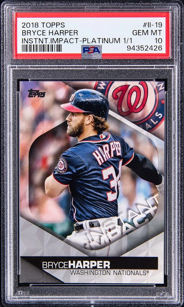 2018 Topps Bryce Harper Instant Impact Platinum #II-19 card image
