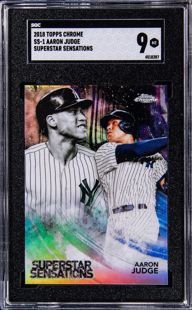 2018 Topps Chrome Aaron Judge Superstar Sensations #SS-1 card image