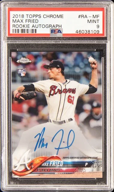 2018 Topps Chrome Autograph Ra-Mf Max Fried #no-number card image