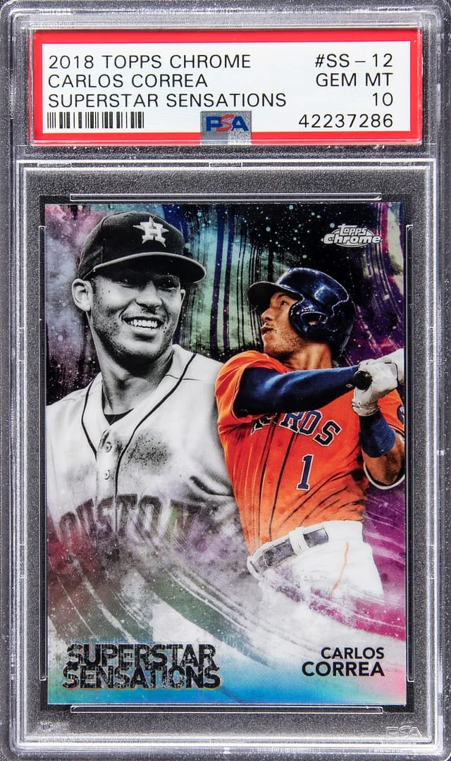 2018 Topps Chrome Carlos Correa Superstar Sensations #SS-12 card image