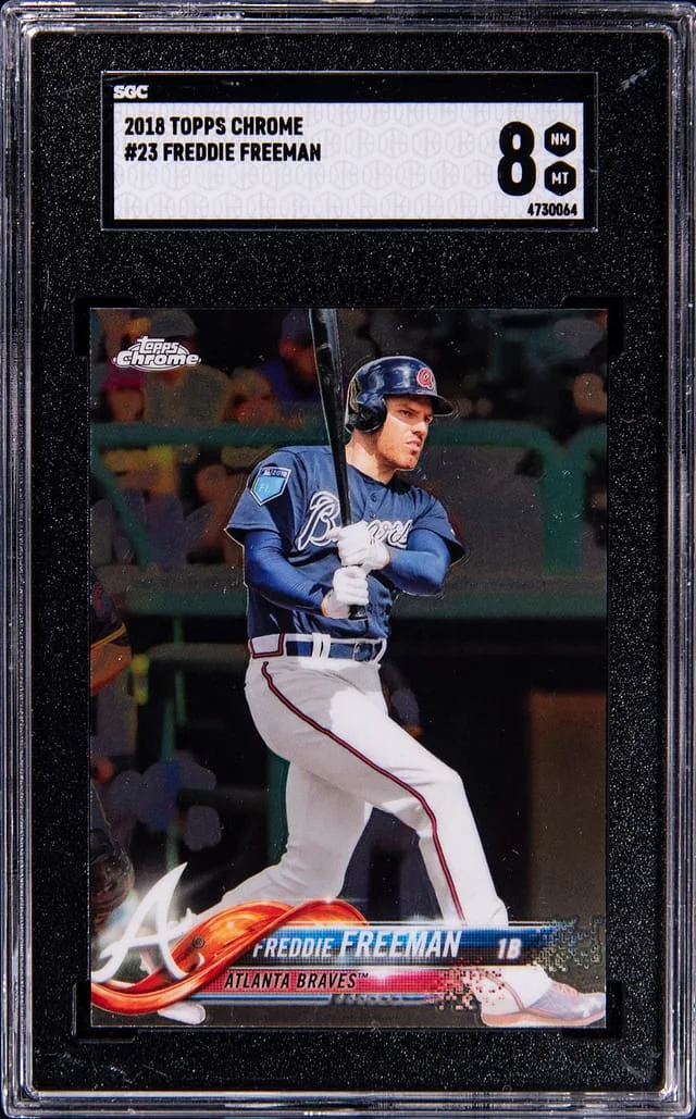 2018 Topps Chrome Freddie Freeman #23 card image