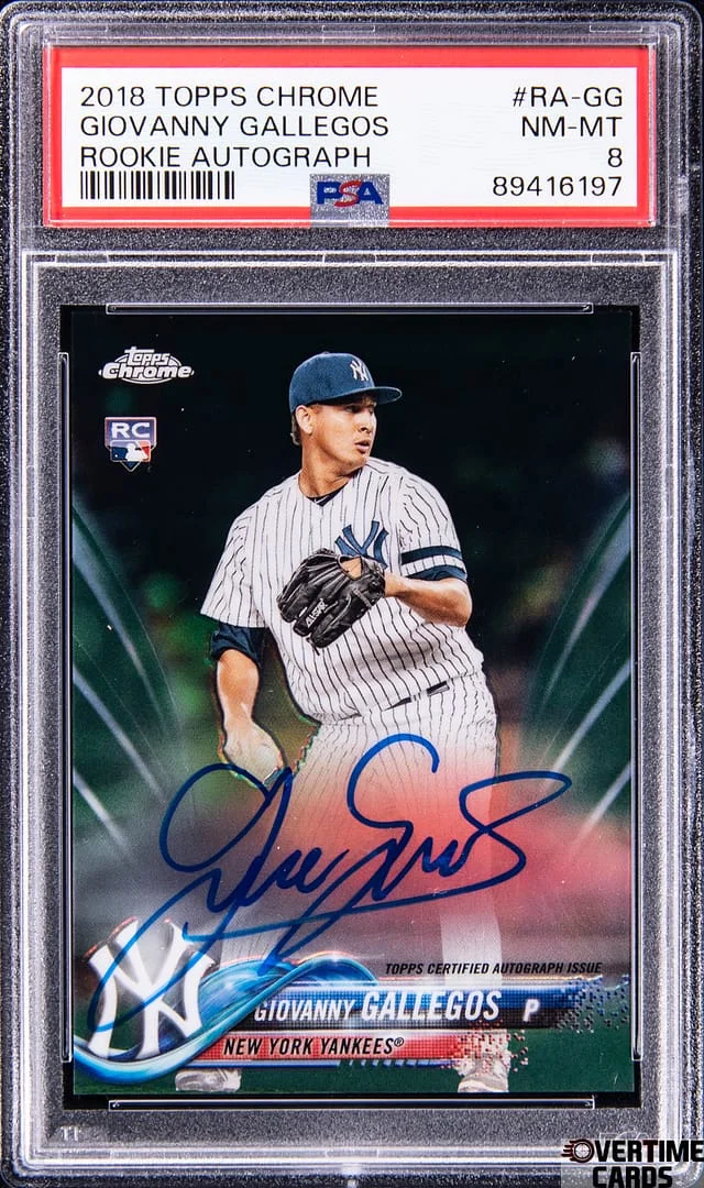 2018 Topps Chrome Giovanny Gallegos Autograph #RA-GG card image