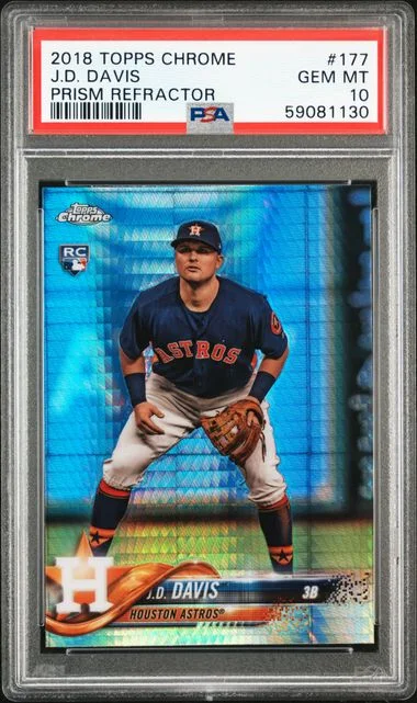 2018 Topps Chrome J.D. Davis #177 card image