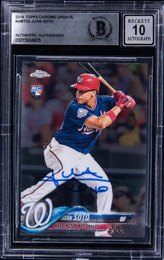 2018 Topps Chrome Juan Soto #HMT-55 card image