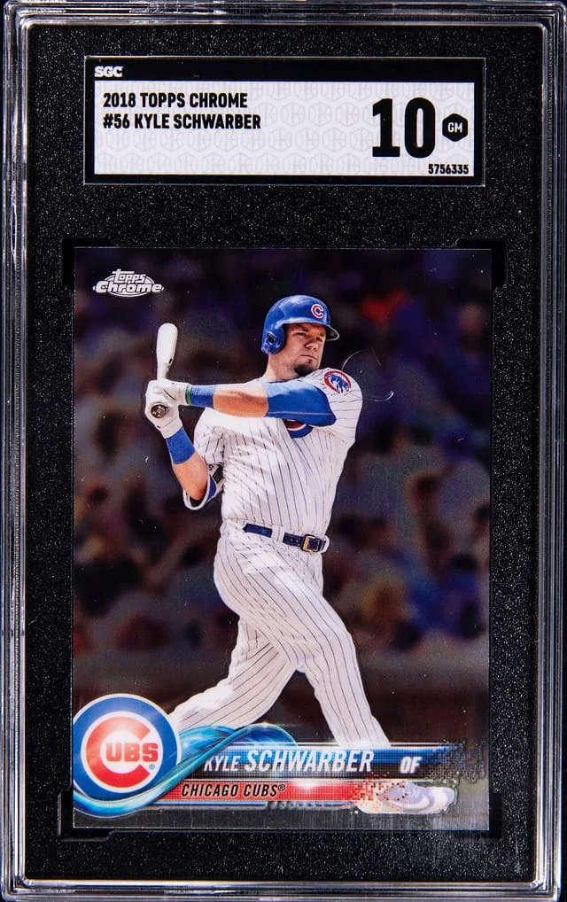 2018 Topps Chrome Kyle Schwarber #56 card image