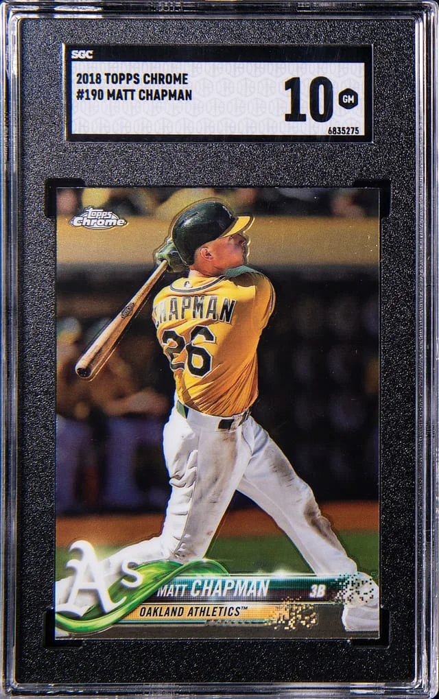 2018 Topps Chrome Matt Chapman #190 card image