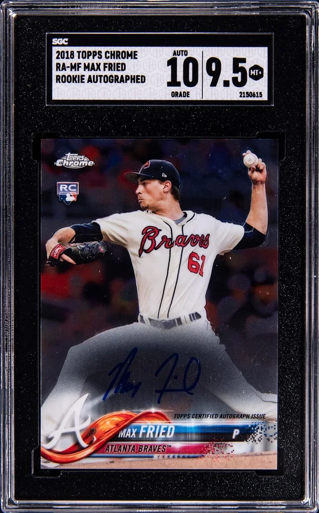 2018 Topps Chrome Max Fried Autographed #RA-MF card image