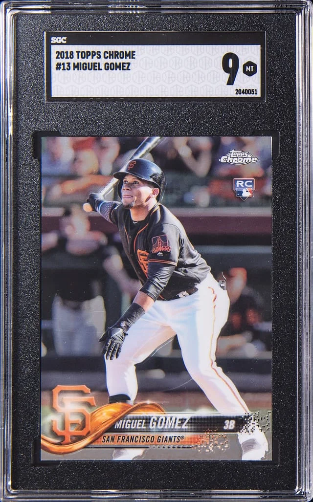 2018 Topps Chrome Miguel Gomez #13 card image
