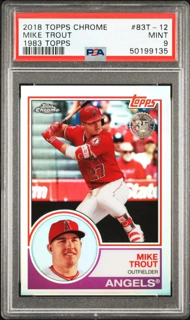 2018 Topps Chrome Mike Trout 1983 Topps #83T-12 card image