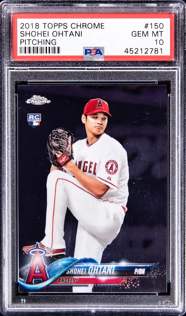 2018 Topps Chrome Pitching Shohei Ohtani #150 #no-number card image