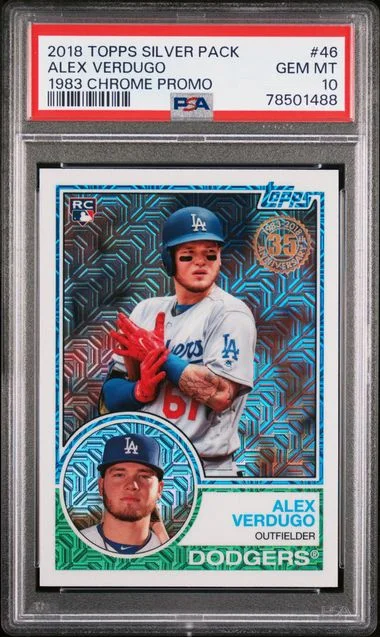 2018 Topps Chrome Promo 46 Alex Verdugo Silver Pack #1983 card image