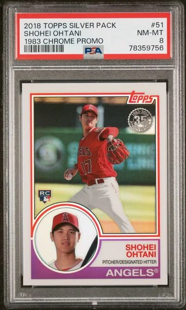 2018 Topps Chrome Promo 51 Shohei Ohtani Silver Pack #1983 card image
