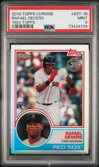 2018 Topps Chrome Rafael Devers 1983 Topps #83T-18 card image