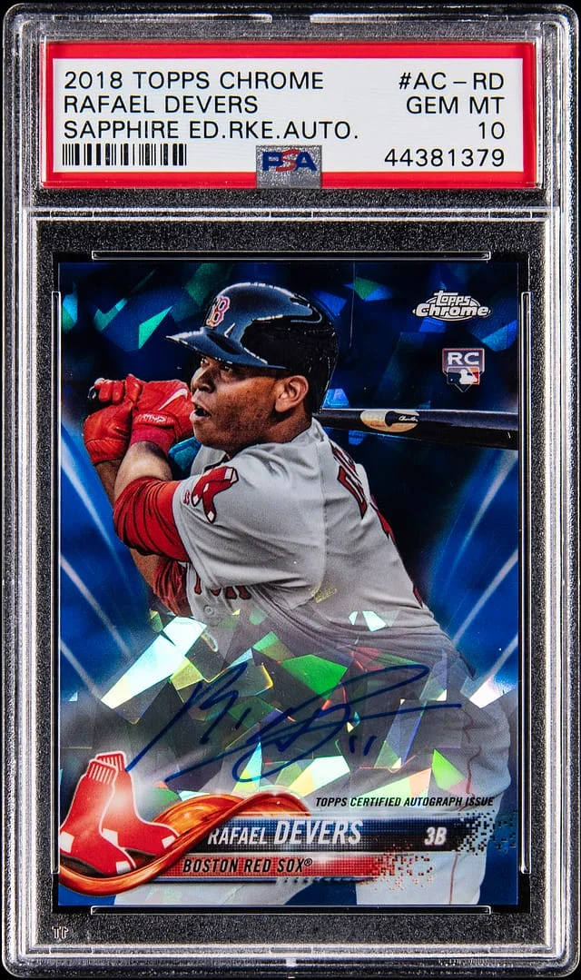 2018 Topps Chrome Rafael Devers Autograph #AC-RD card image