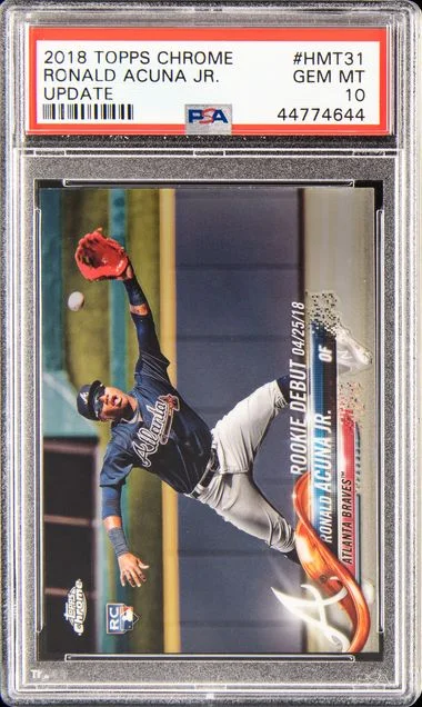2018 Topps Chrome Ronald Acuna Jr. #HMT31 card image