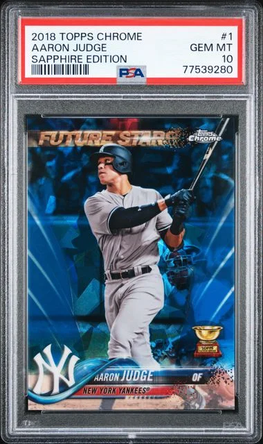 2018 Topps Chrome Sapphire Edition Aaron Judge #1 card image