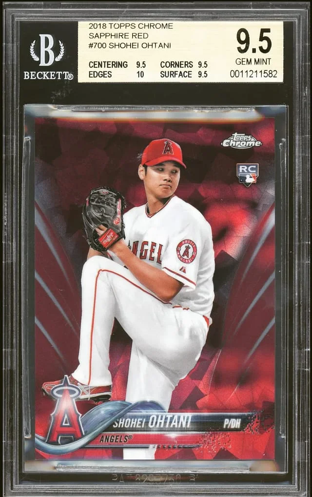 2018 Topps Chrome Sapphire Edition Shohei Ohtani #700 card image