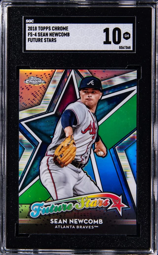 2018 Topps Chrome Sean Newcomb Future Stars #FS-4 card image