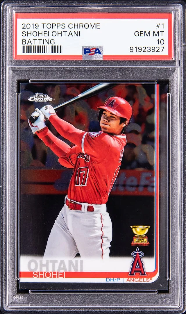 2018 Topps Chrome Shohei Ohtani Batting #1 card image