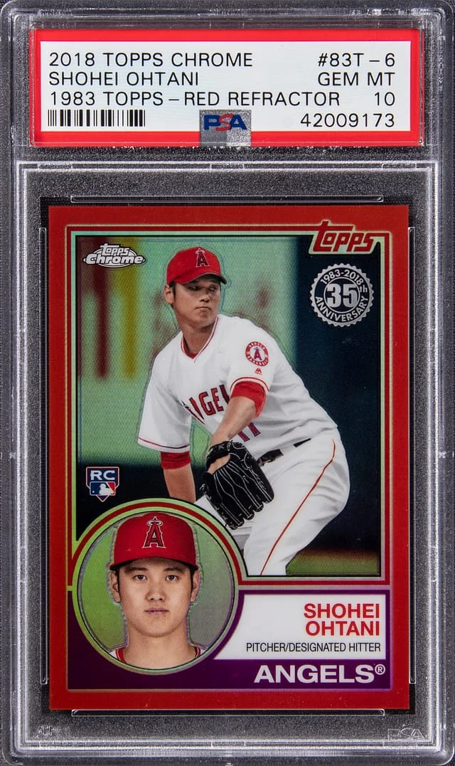 2018 Topps Chrome Shohei Ohtani 1983 Topps #83T-6 card image