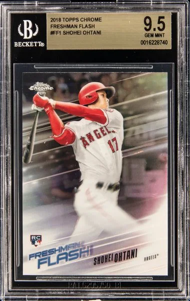 2018 Topps Chrome Shohei Ohtani Freshman Flash #Ff1 card image