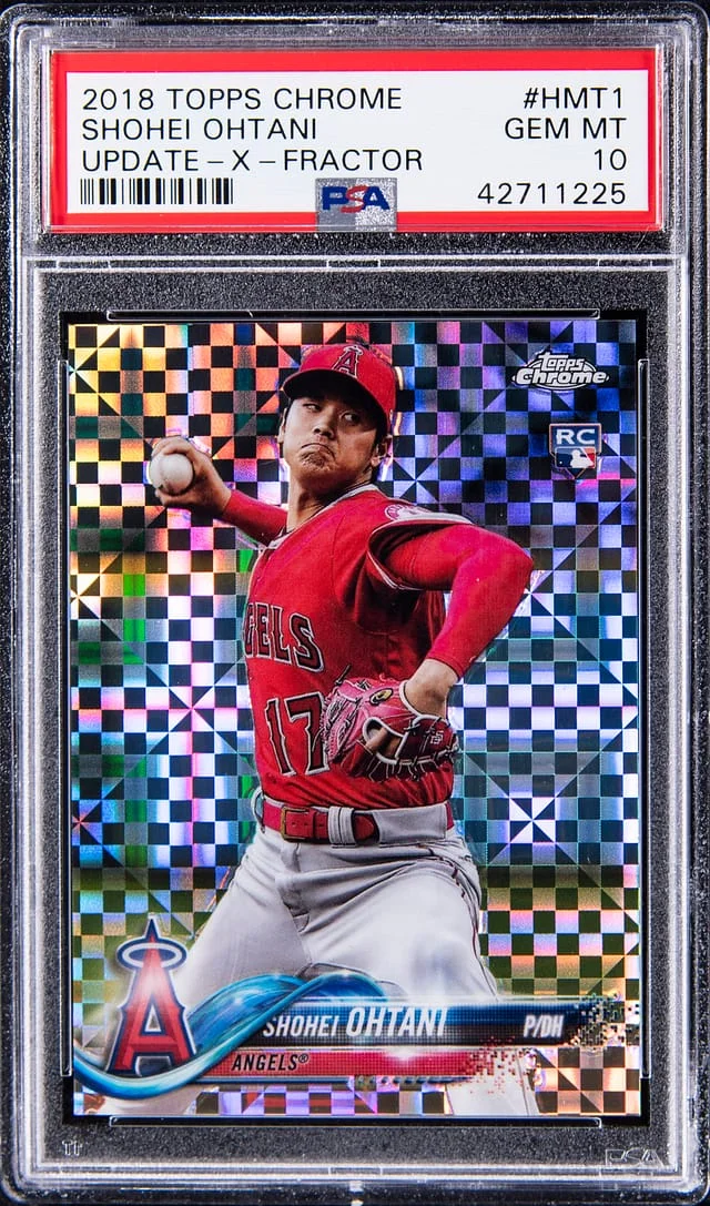 2018 Topps Chrome Shohei Ohtani Update-X-Fractor #HMT1 card image