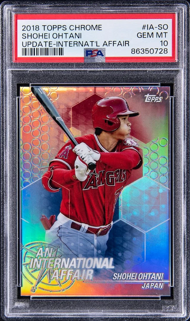 2018 Topps Chrome Shohei Ohtani Update-International Affair #IA-SO card image