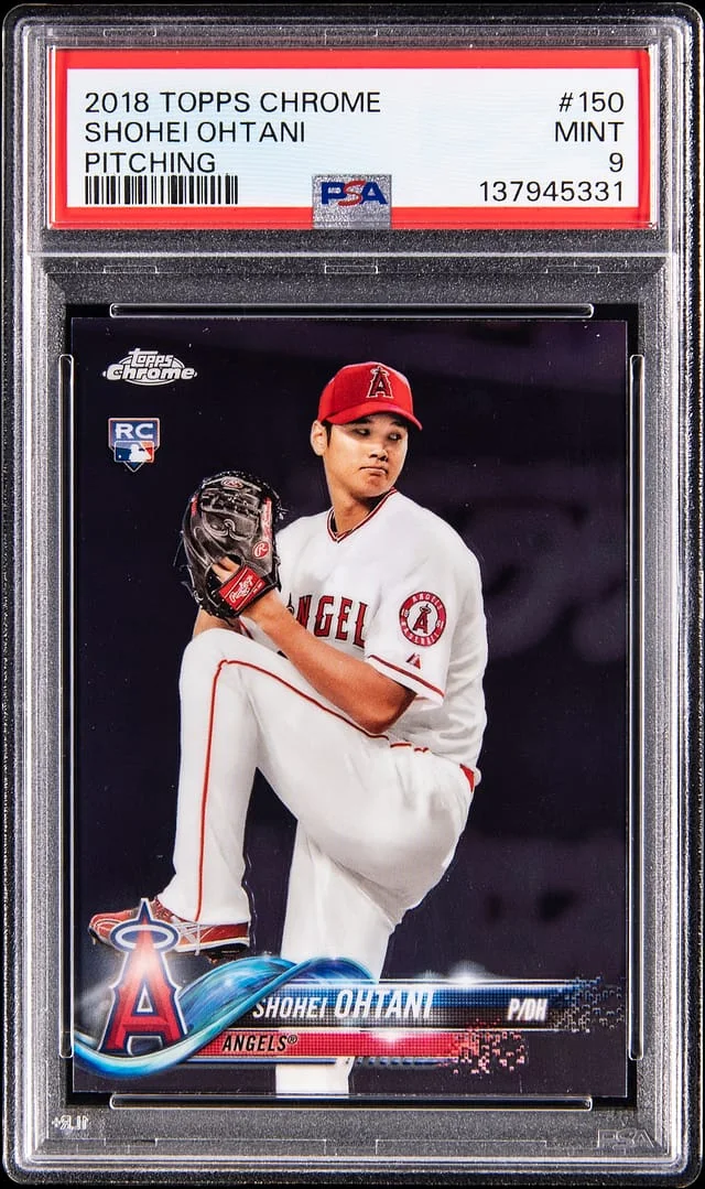 2018 Topps Chrome Shohei Ohtani, Pitching, #150 card image