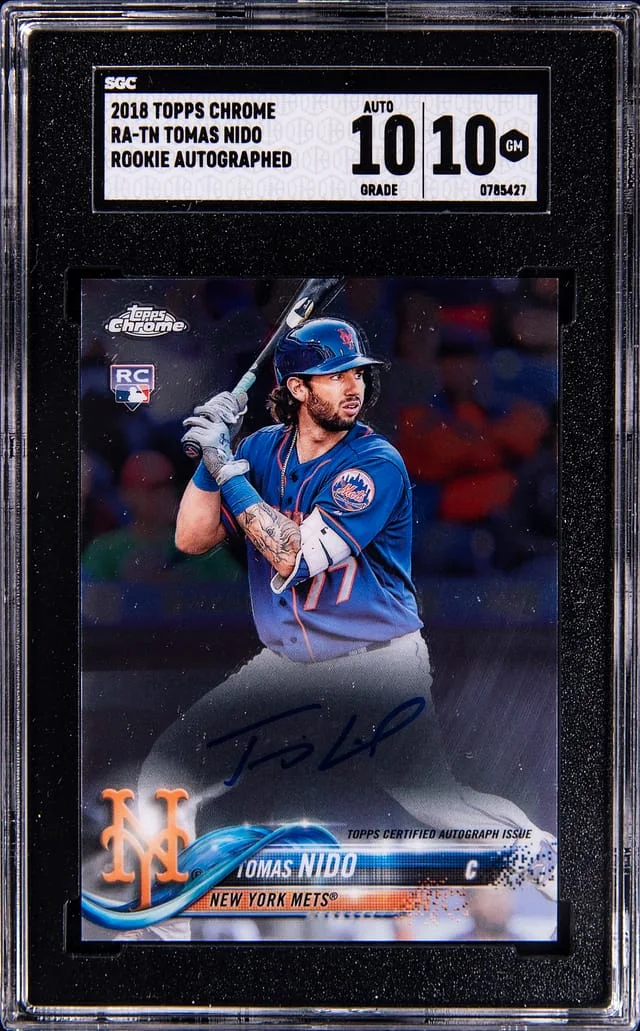 2018 Topps Chrome Tomas Nido Autographed #RA-TN card image