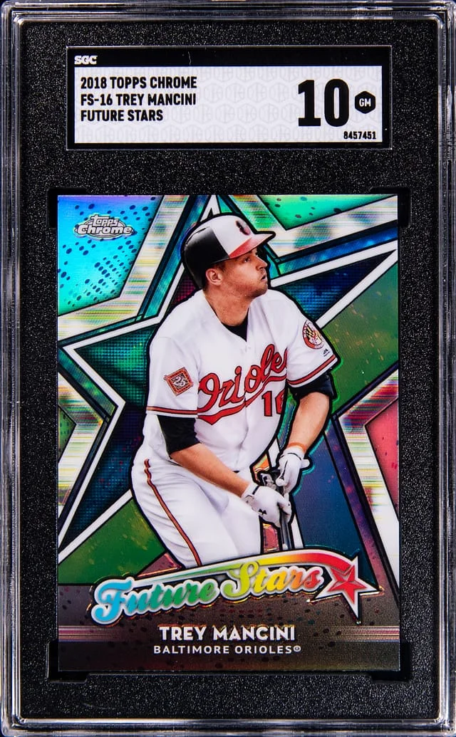 2018 Topps Chrome Trey Mancini Future Stars #FS-16 card image
