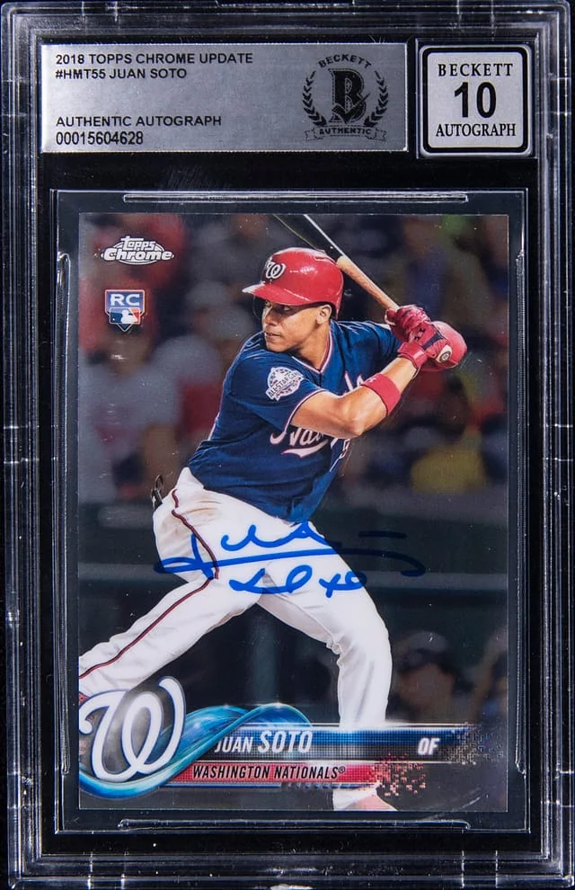 2018 Topps Chrome Update Juan Soto #HMT-55 card image