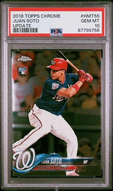 2018 Topps Chrome Update Juan Soto #HMT55 card image