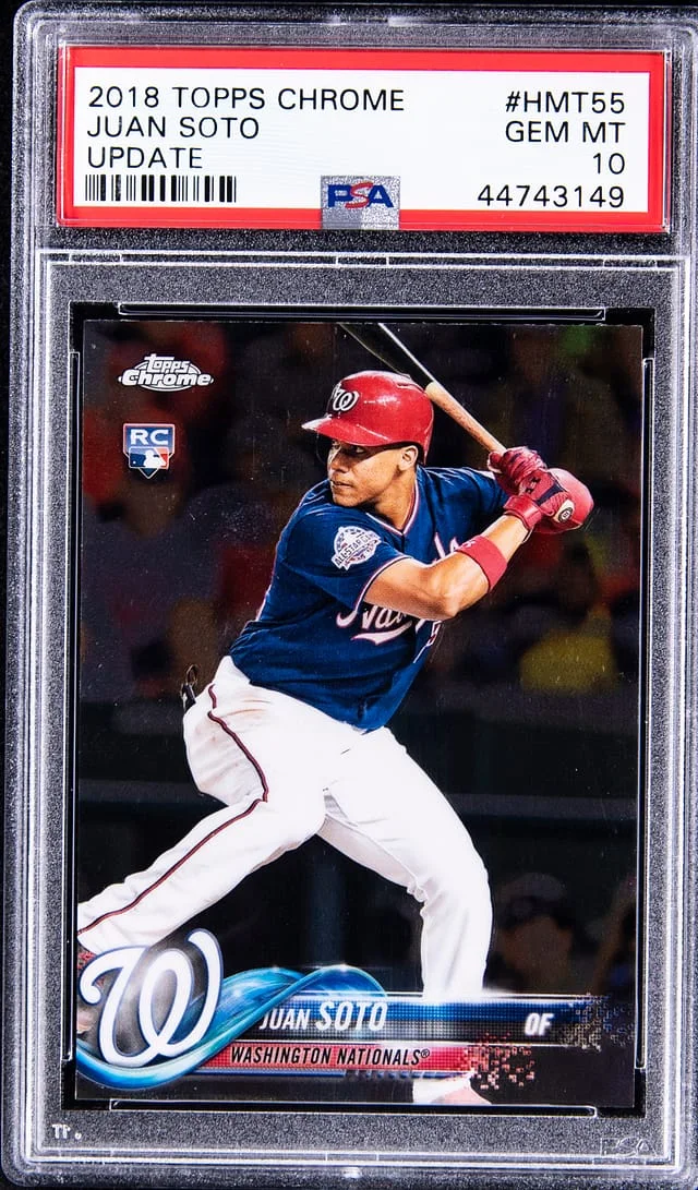 2018 Topps Chrome Update Juan Soto #HTM55 card image